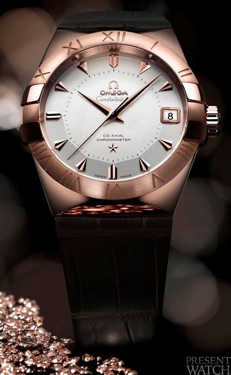 omega watch night|omega 18k sedna watch.